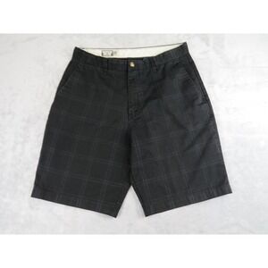 Volcom Frickin Plaid Chino Shorts Mens 36 Black Windowpane Golf skate casual